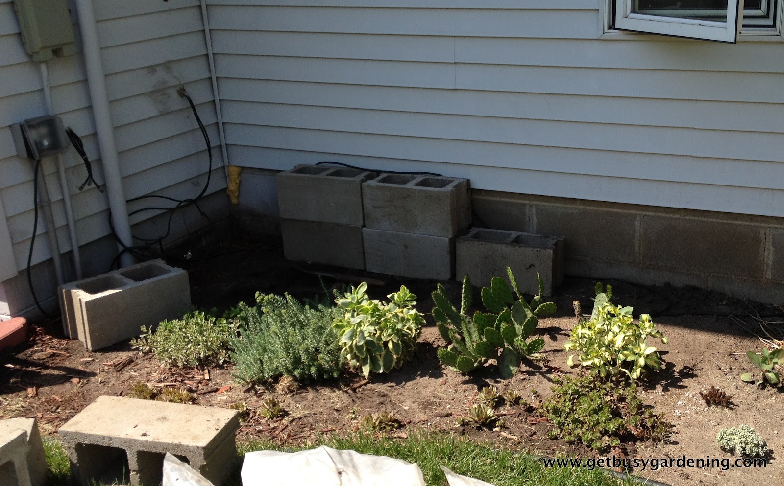 Building a Concrete Block Planter Get Busy Gardening
