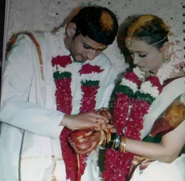 Rare Photo Mahesh babu and Namrata wedding THE ART OF HANU