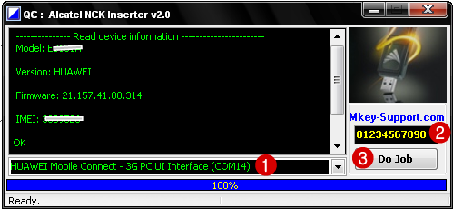 Alcatel Modem NCK Inserter 2.0