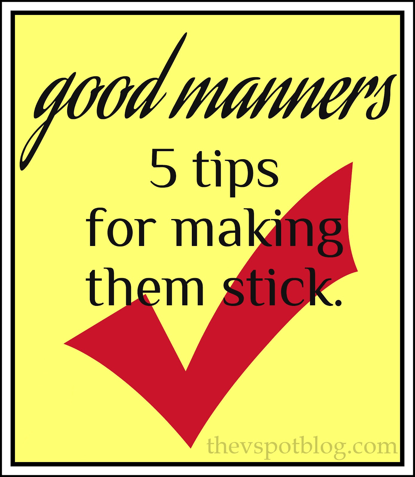 good manners topic for speech