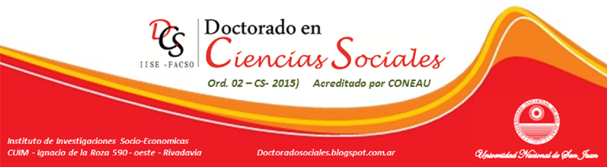 Acceso al Blog del Doctorado en Ciencias Sociales UNSJ 2017