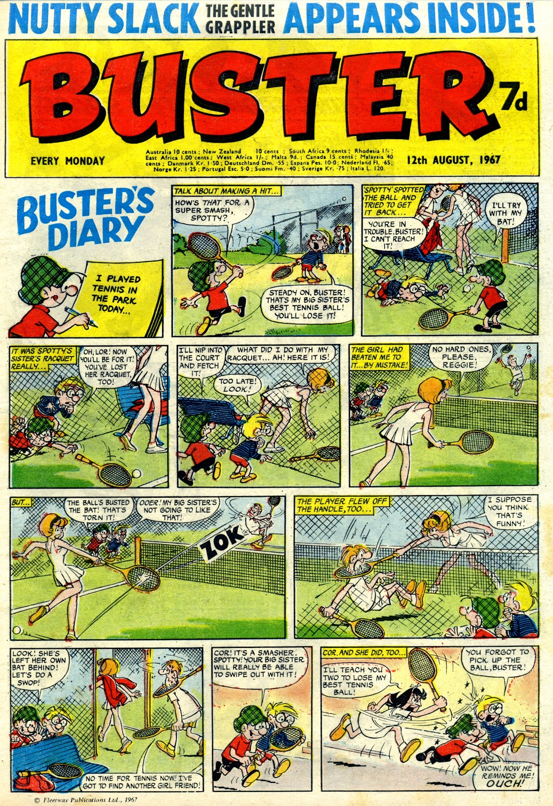 *KAZOOP !!: SPORTS THEME IN BRITISH COMICS TO CELEBRATE LONDON OLYMPICS