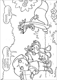  coloriage dora l'exploratrice à imprimer et colorier