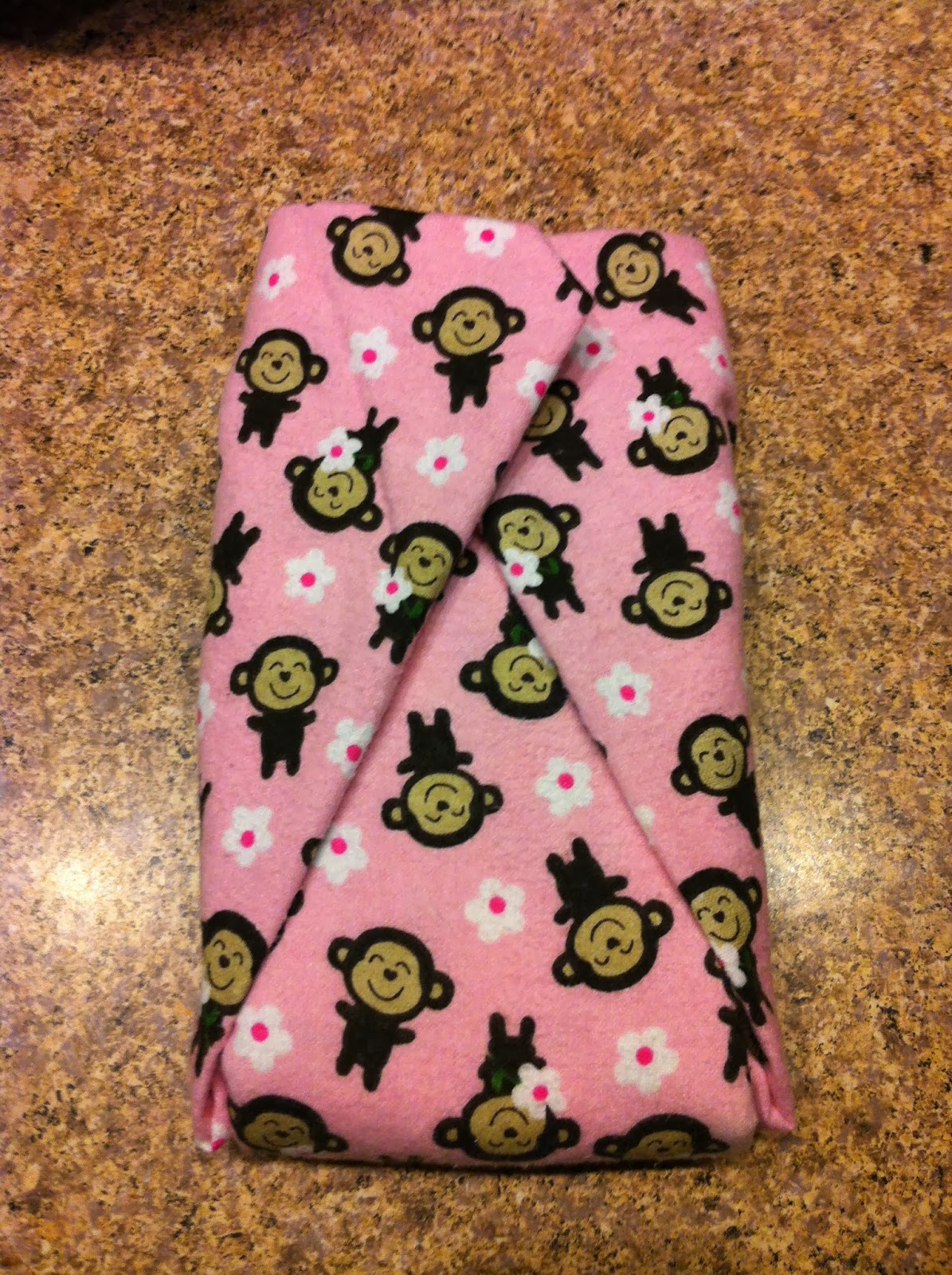 One Crunchy Square Receiving Blankets as Cloth Diapers