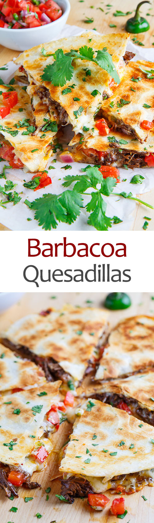 Barbacoa Quesadillas on Closet Cooking