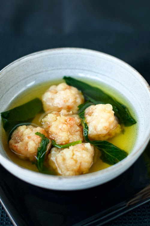 Notes from My Food Diary Shrimp Ball Soup with Chai Sim