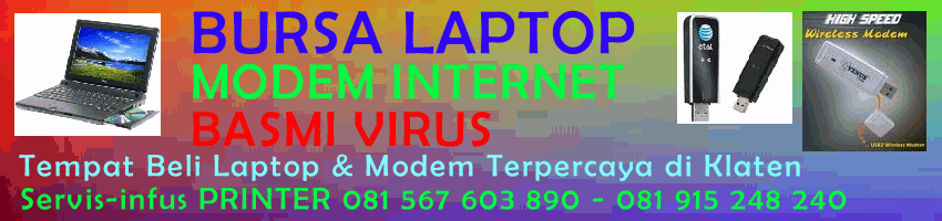 BURSA LAPTOP & MODEM INTERNET