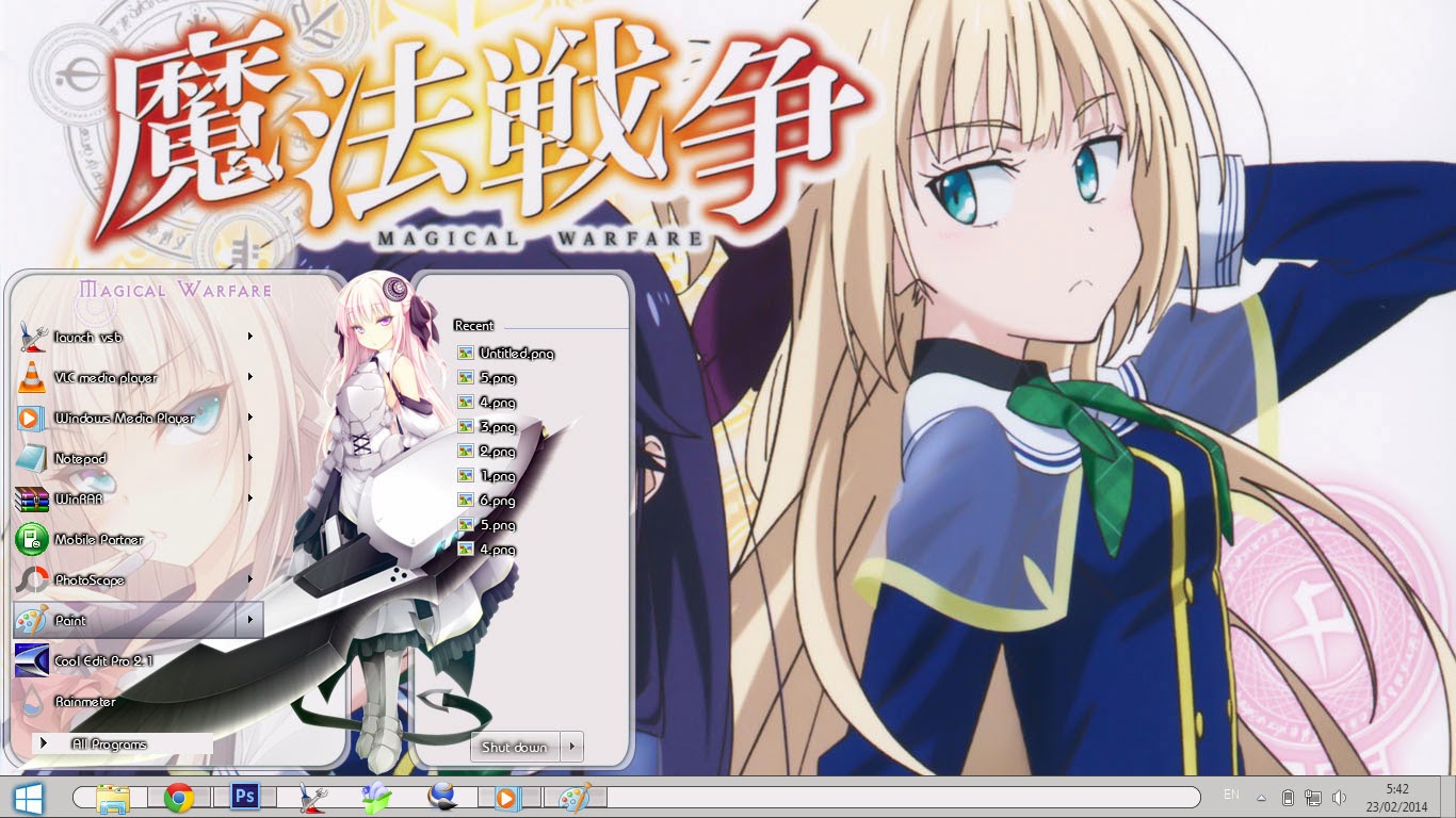 Download Theme Win 7 Mahou Sensou By Bashkara Anime Skin For Android Get Wallpaper Theme Win 7 Mahou Sensou By Bashkara Anime Skin Desktop Wallpaper Free