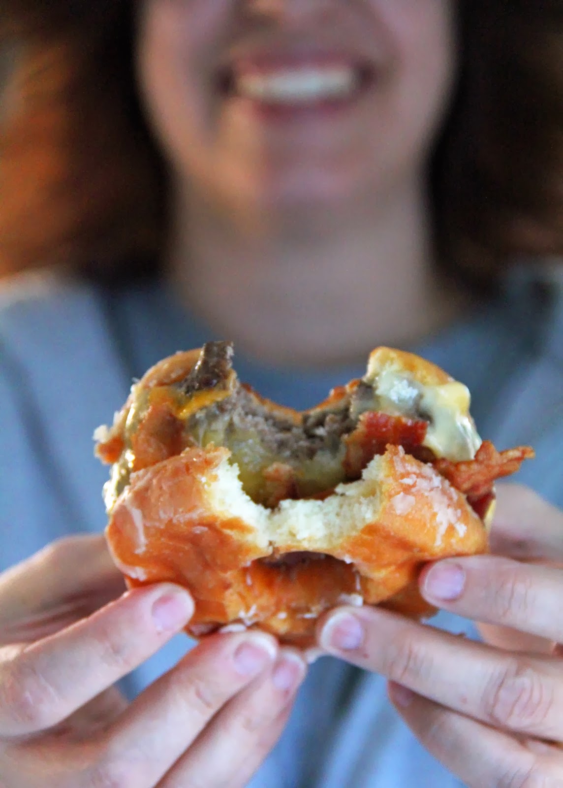 Jo and Sue Donut Bacon Cheeseburger