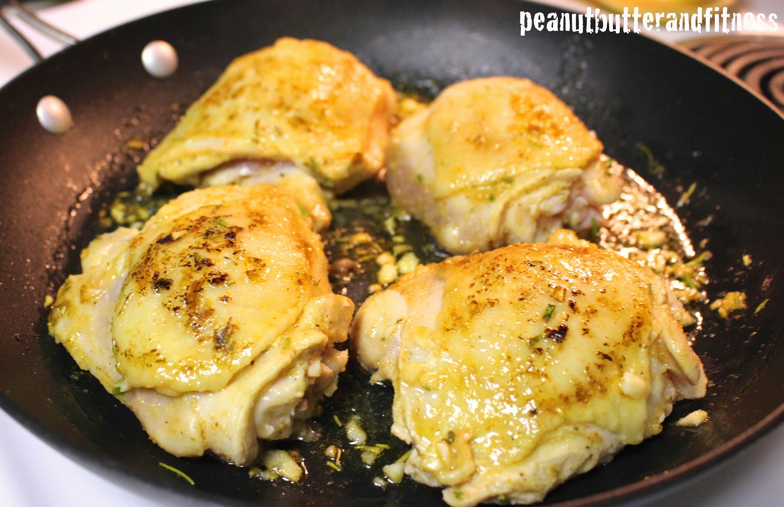 Rosemary Lemon Chicken and Sweet Potato Skillet with Asparagus Peanut