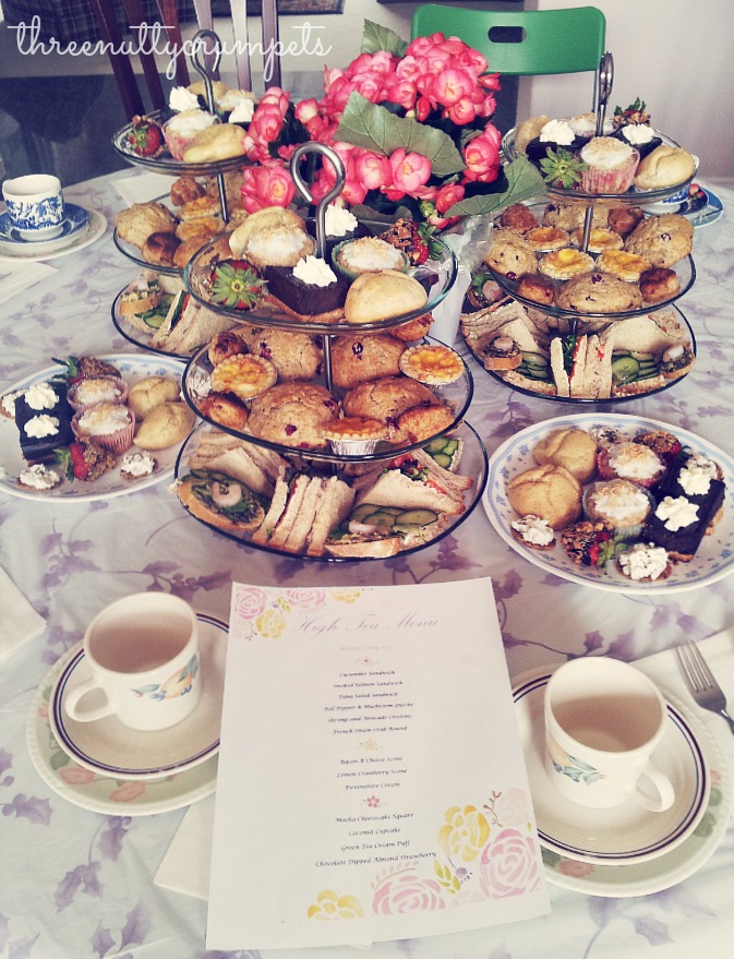Three Nutty Crumpets DIY High Tea for Mother's Day