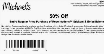 Michaels Printable Coupons March 2015