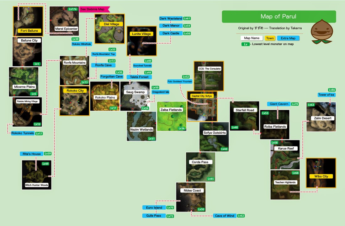 Iruna Online Information Maps