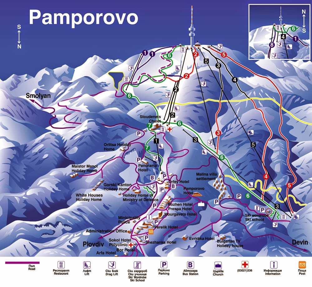 Pamporovo-map