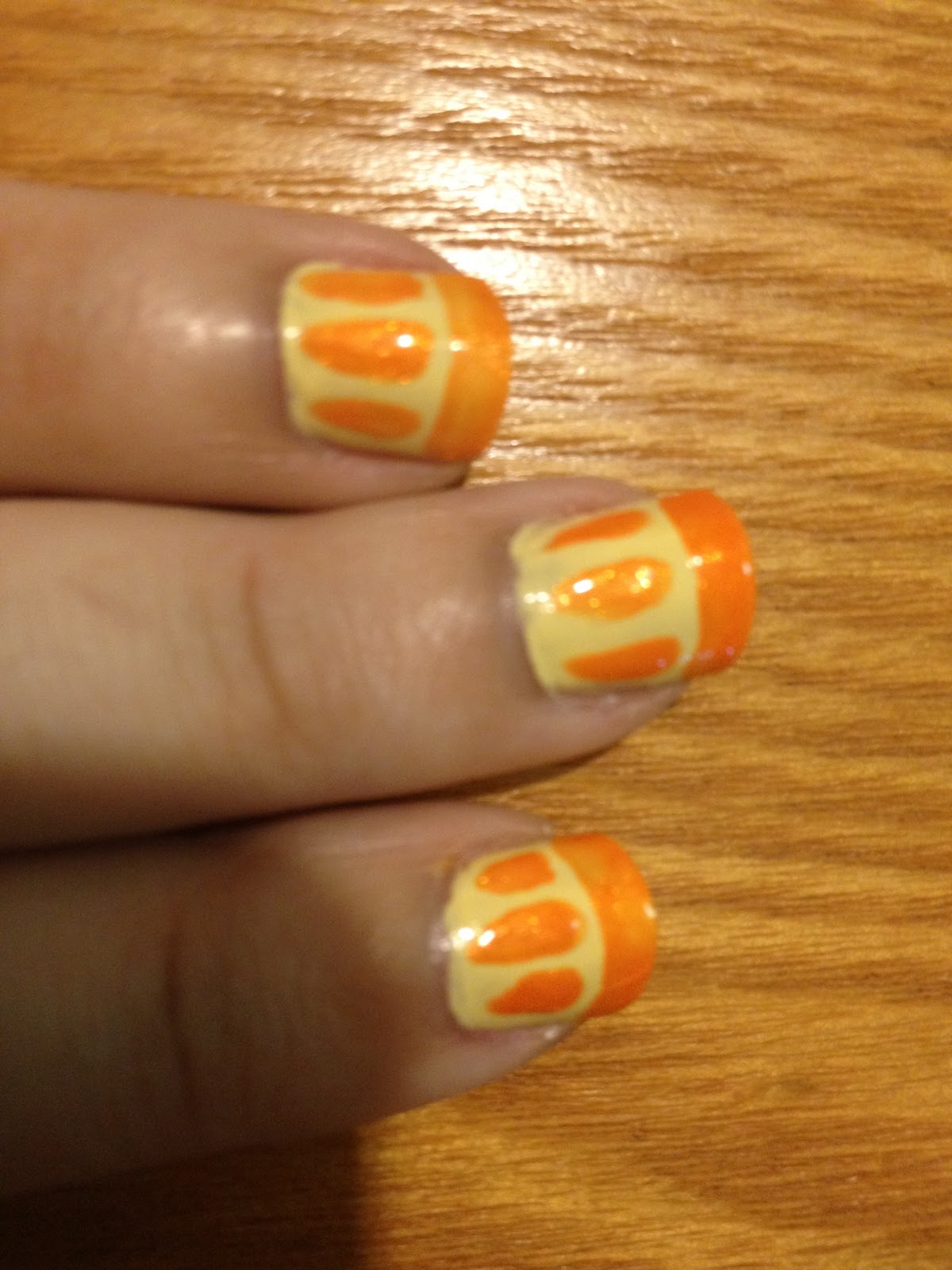 Nailed It: 31 Day Nail Art Challenge: Day 2 - Orange Nails
