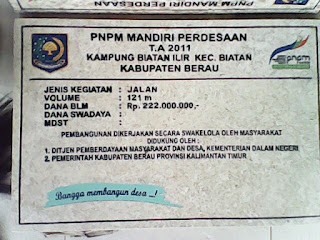 PRASASTI MARMER PNPM KALIMANTAN