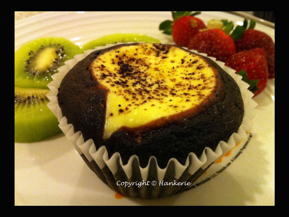 Black bottom cupcake