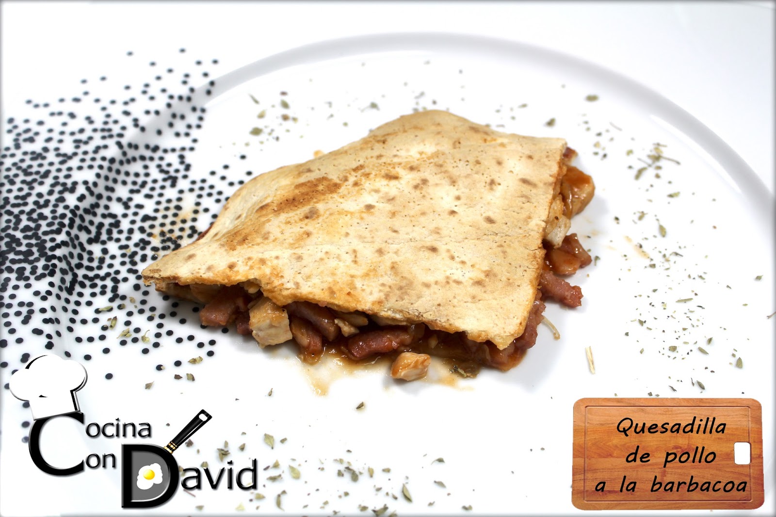 CocinaConDavid Quesadilla de pollo a la barbacoa