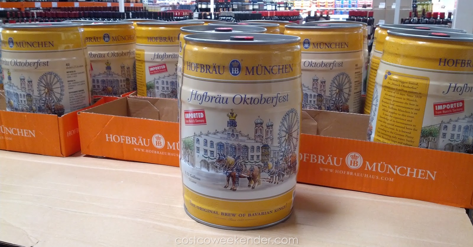 Hofbrau Munchen Oktoberfest Beer Mini Keg Costco Weekender