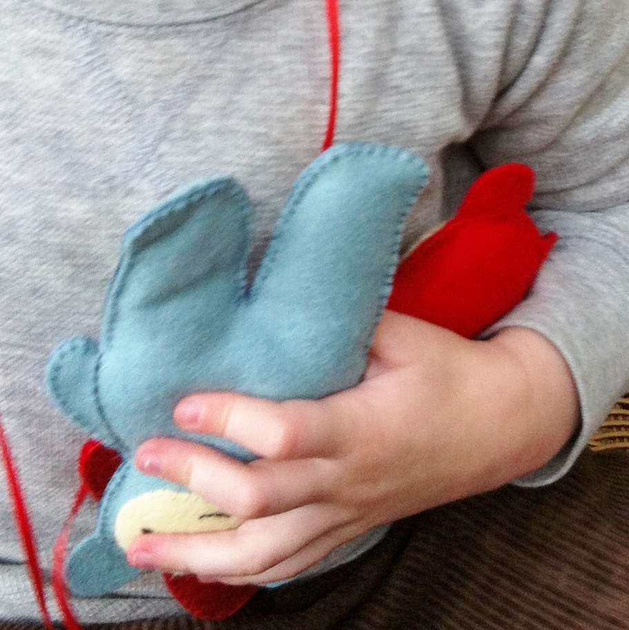 we bloom here Wool Felt 'Finger Leg' Puppets