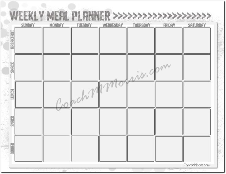 21 Day Fix Diet Plan Sheets