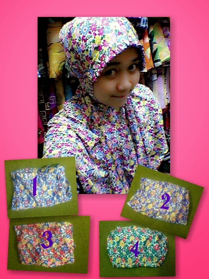 Jilbab Cantik Rumana Motif Bunga Koleksi Jilbab Murah Motif Bunga