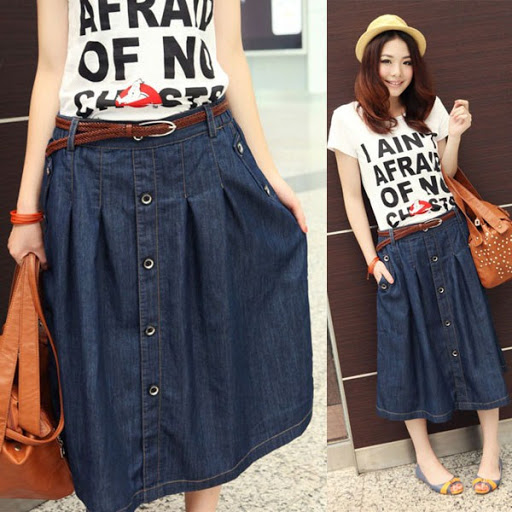 model rok jeans denim wanita desain casual simple dan elegan modern terbaru 2017/2018 model rok jeans denim wanita desain casual simple dan elegan modern terbaru 2017/2018