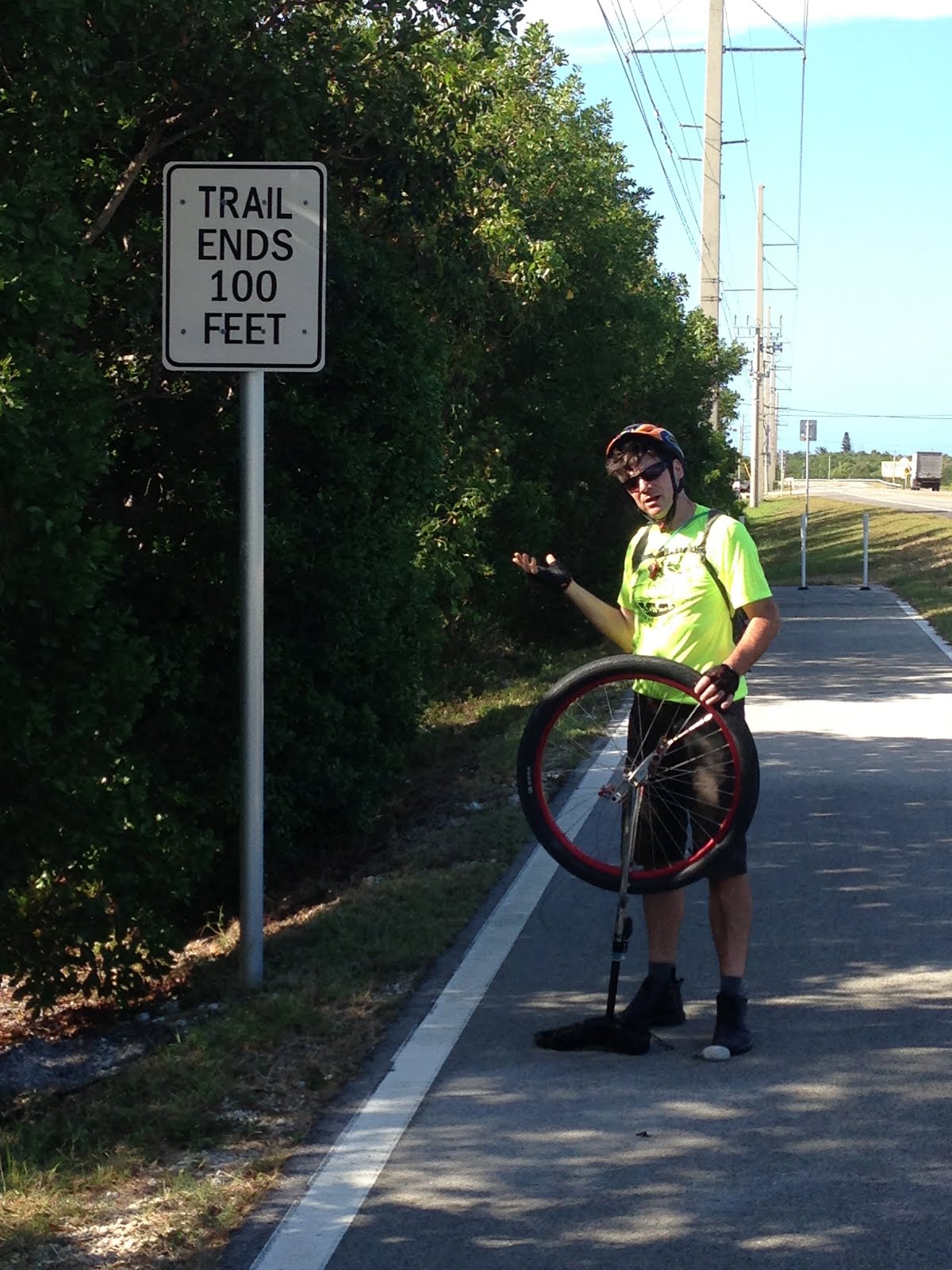 Unicycle Bridge Tour Florida Keys Bridge 18 Vaca Cut Bridge MM53.1