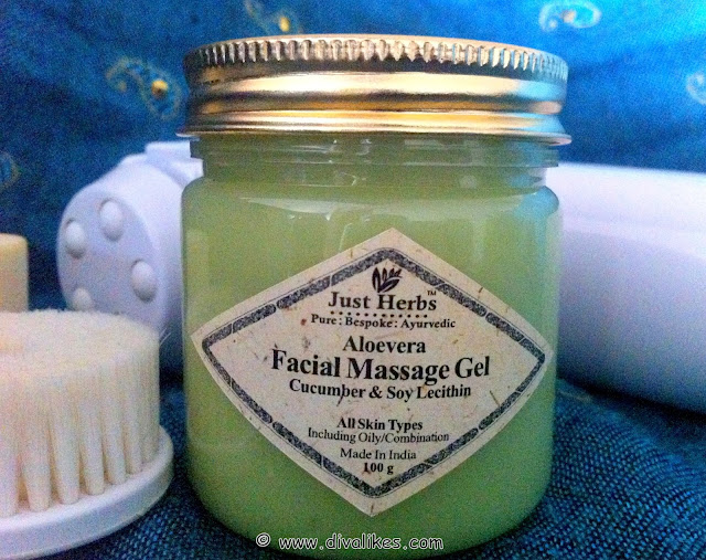 Just Herbs Aloevera Facial Massage Gel Review Diva Likes