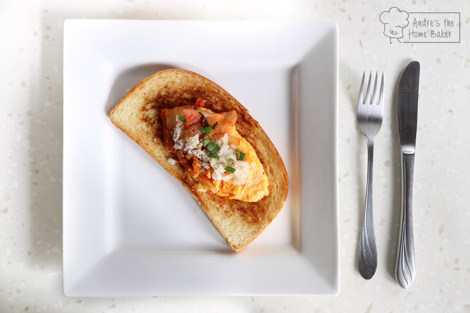 Andre's the Home Baker ♥ Kimchi & Egg Tartine ♥