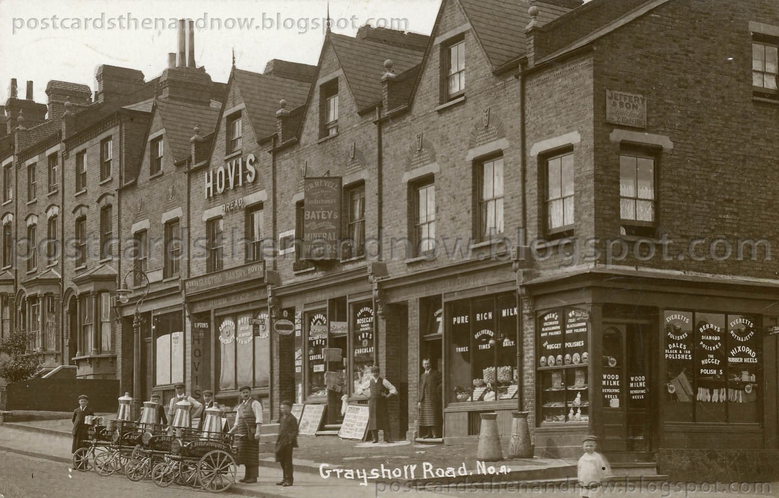 Postcards Then and Now Battersea, South London, Grayshott Road c1914