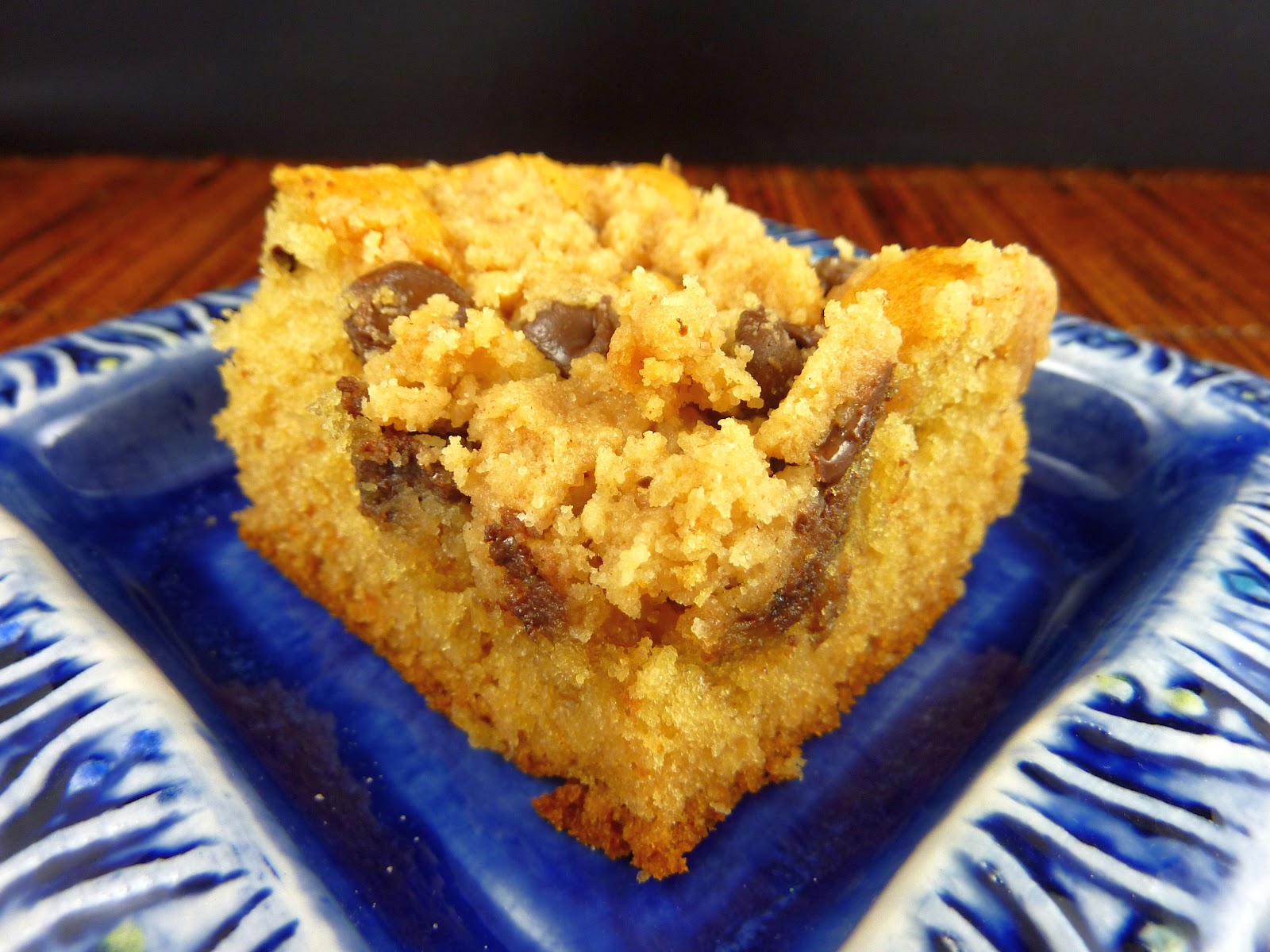 Cookies on Friday Peanut Butter Honey Cake with Chocolate Chip Topping