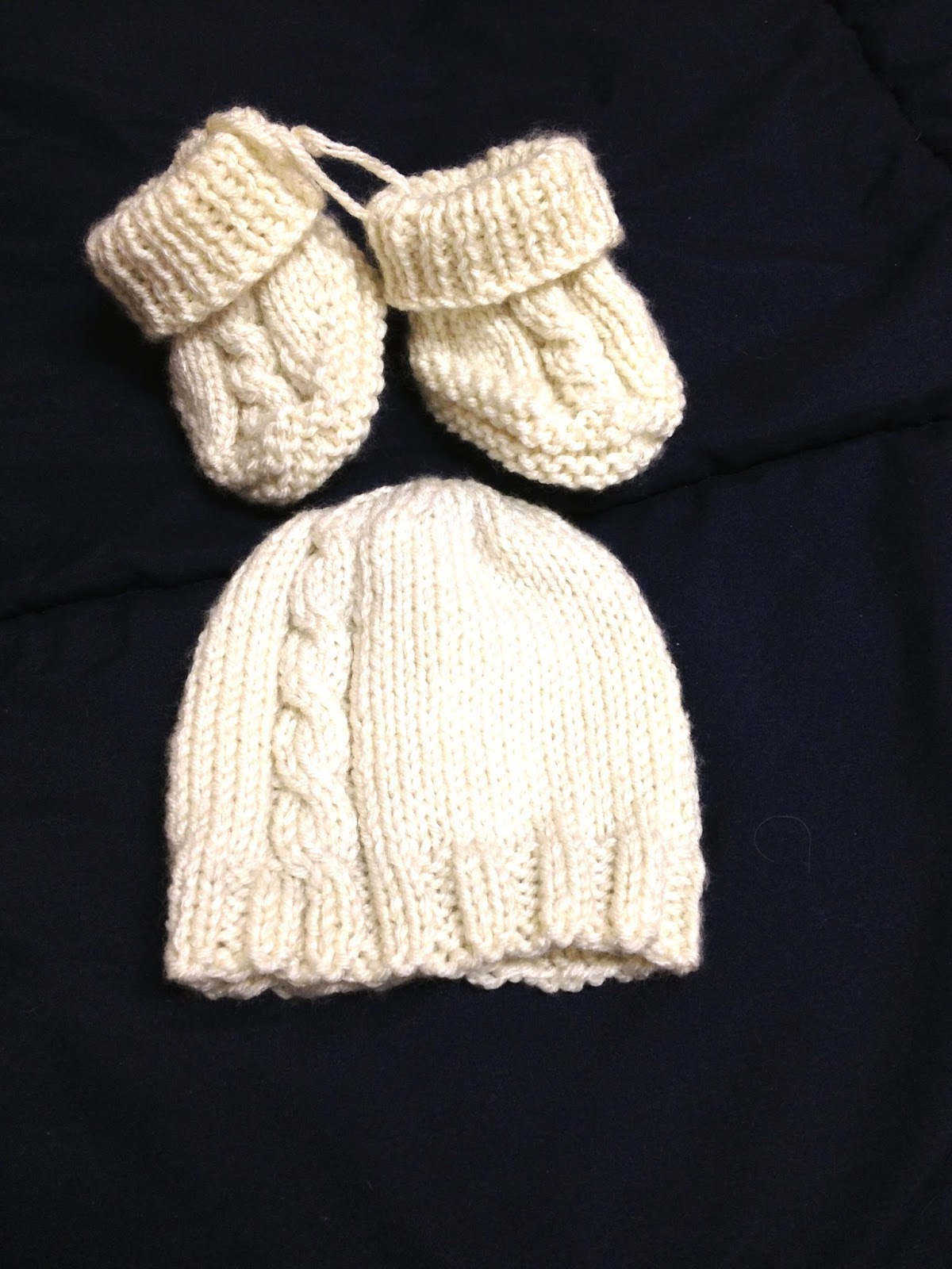 Breiters Two-Needle Cable Baby Booties A Time to Knit