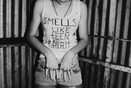 cool girls Nirvana+shirt