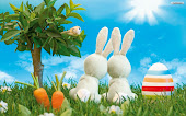 easter bunnies wallpaper 83557