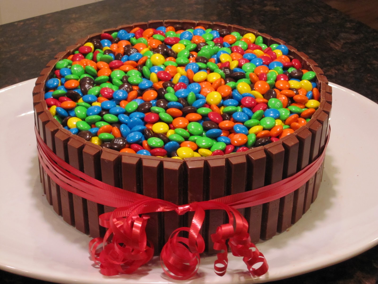 Summer's Sweets Kit Kat and M&Ms Cake