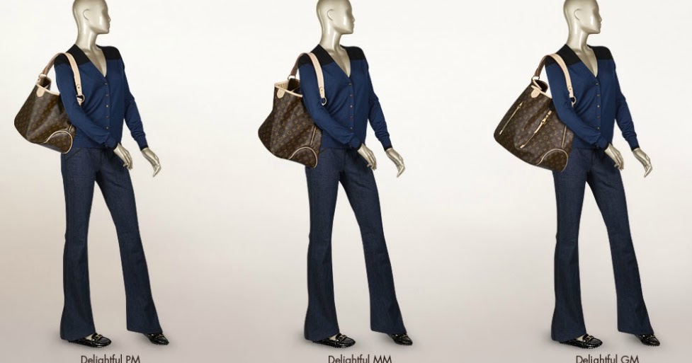 LV Handbags Lovers Compare size of Louis Vuitton Delightful