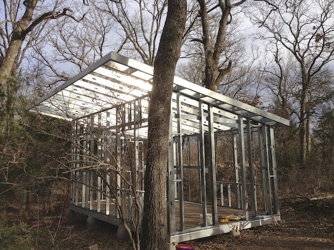 Building out of Steel in the Woods!