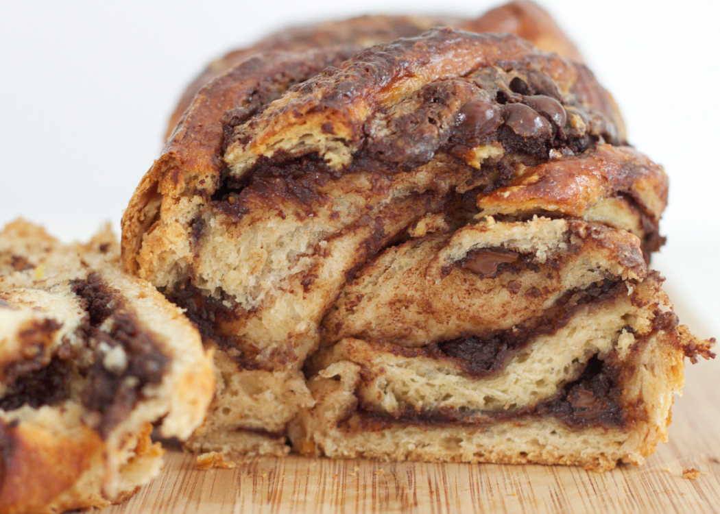SHORTBREAD Dairy Free Chocolate & Halvah Babka (Breaded Twist)