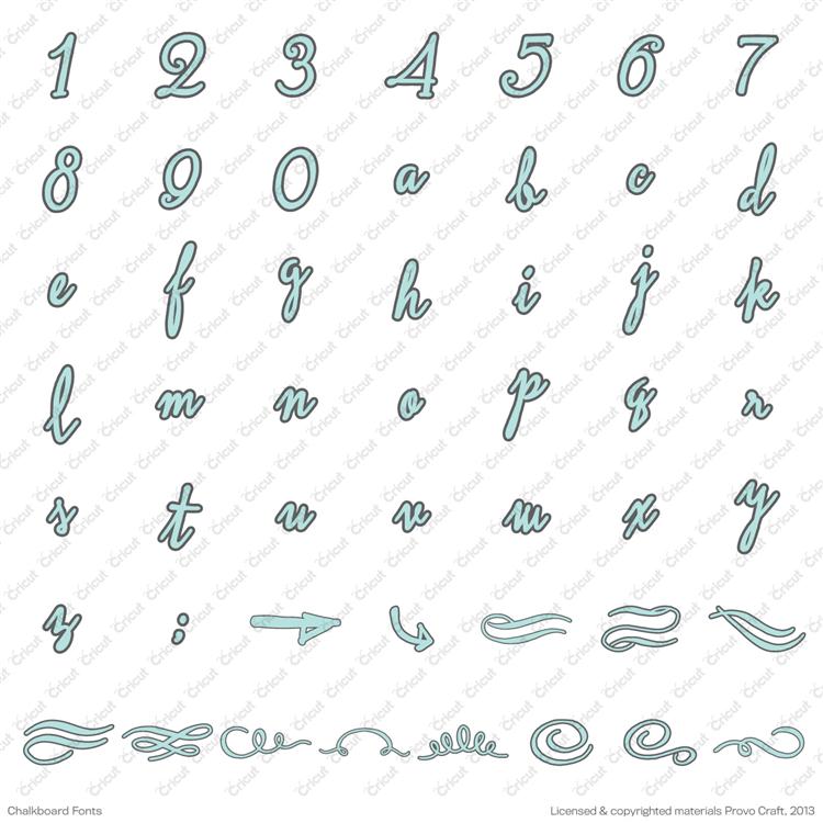 Stamps Alive! New Cricut Cartridge! Chalkboard Fonts