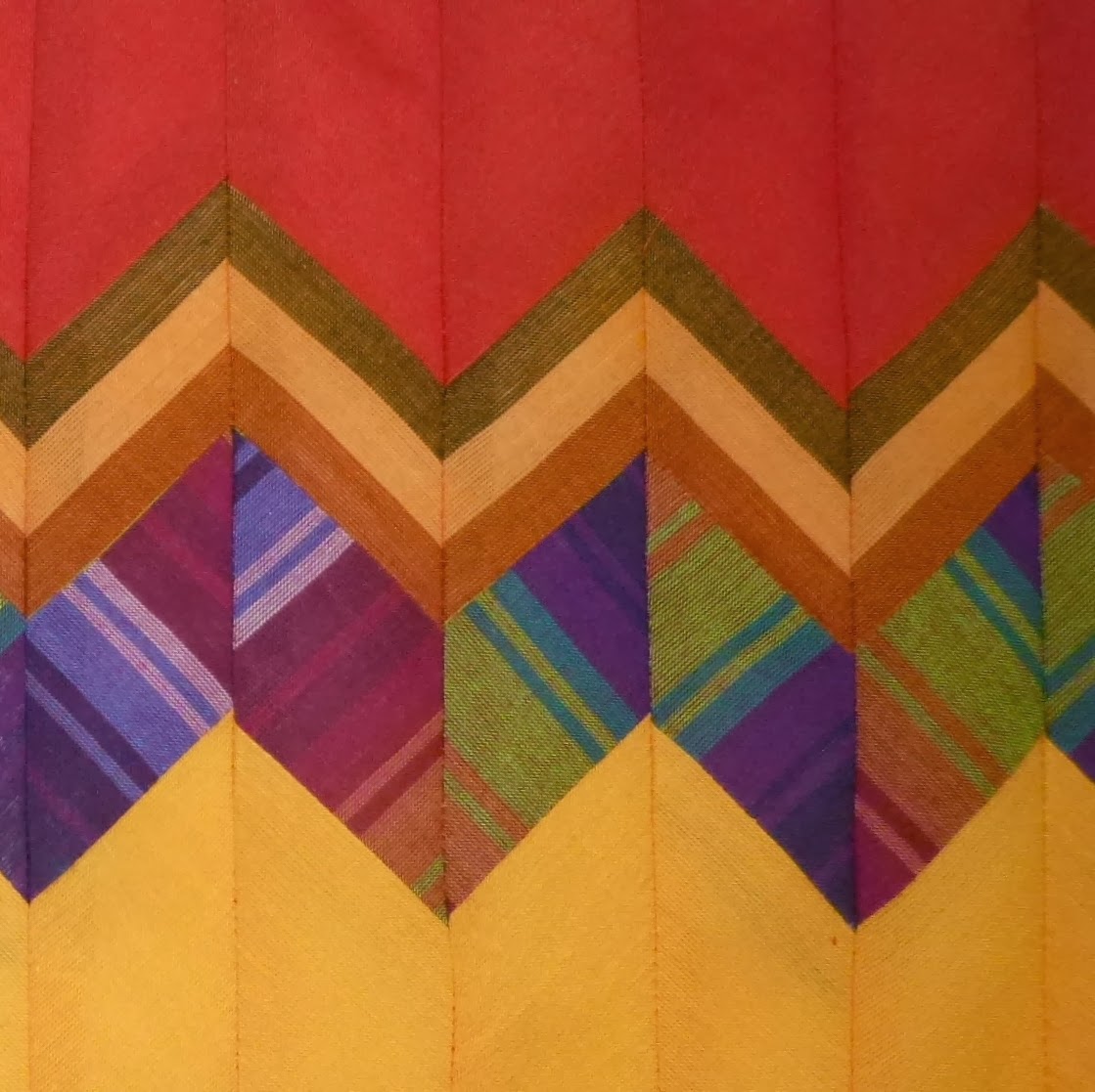 The Old Button Seminole or Zig Zag Quilt Panel From the Mountains of