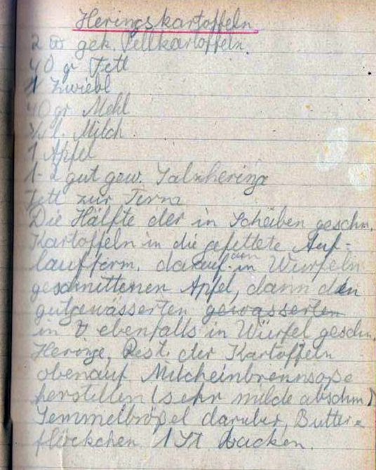 Kochen Anfang Der 50er Jahre