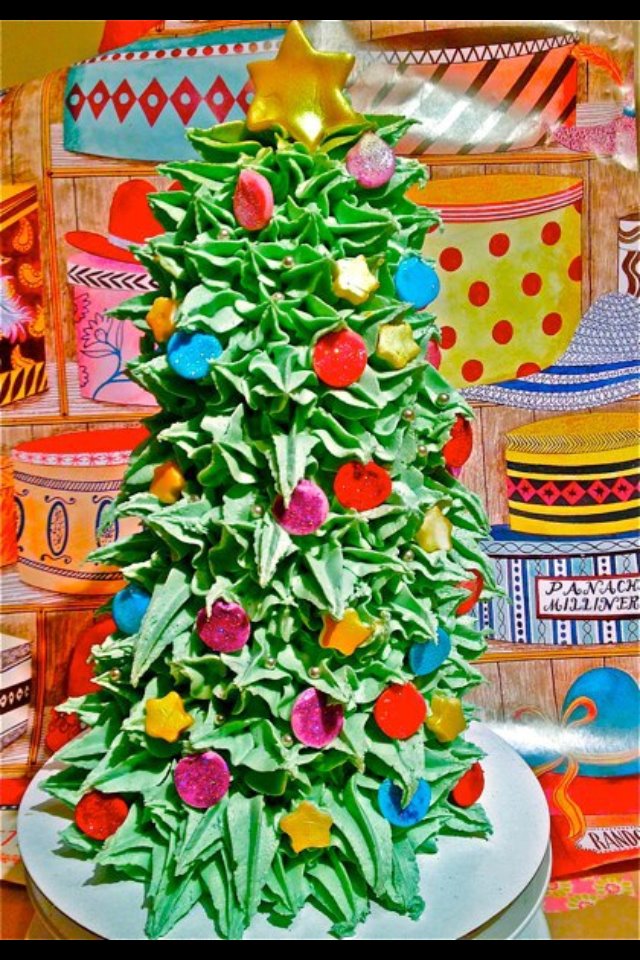 Jo's Blue AGA 3D Christmas Tree Cake