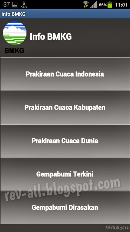 Android: Info BMKG, prakiraan cuaca dan gempa bumi terkini ...