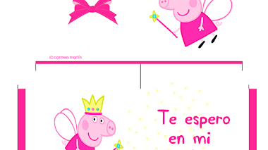 Invitaciones de Peppa pig para imprimir