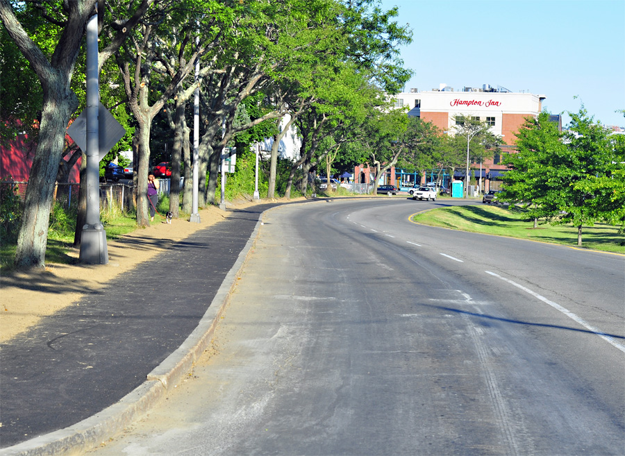 city street sidewalk