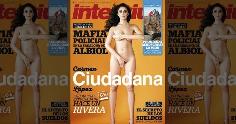 A Spanish politician Carmen Lopez Desnuda poses nude for a magazine to expl...