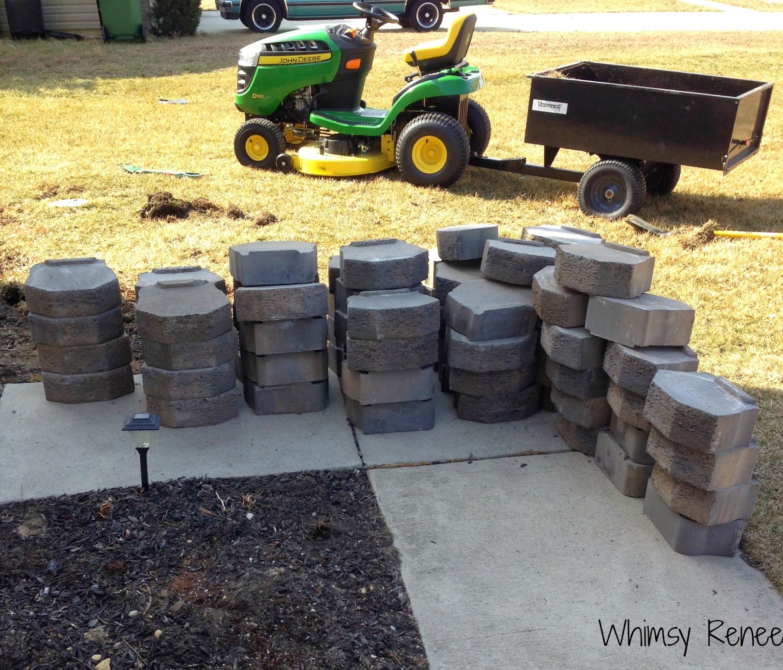 Whimsy Renee: Building a Garden Wall - The Beginning