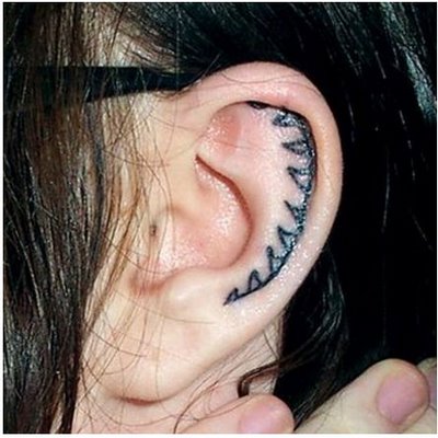 blankdogs small ear tattoos for girls blankdogs small ear tattoos for girls