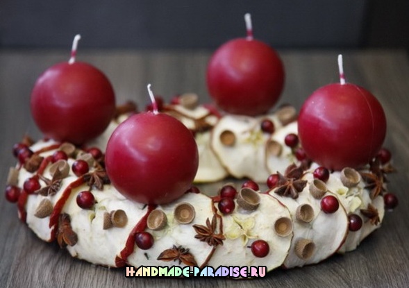 Новогодние венки из природных материалов Новогодние венки из природных материалов